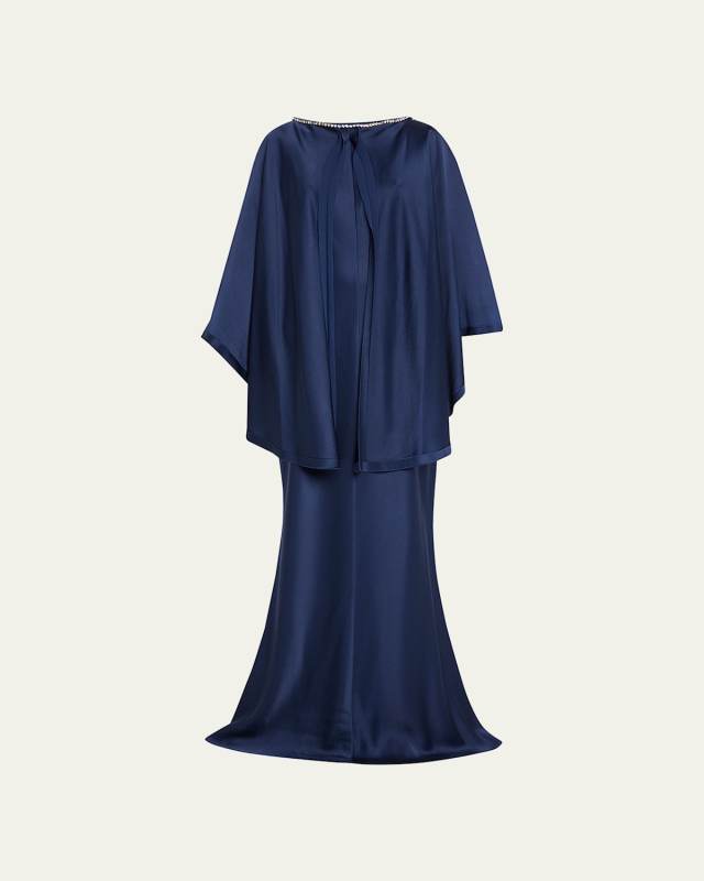 Crystal Cape Dress